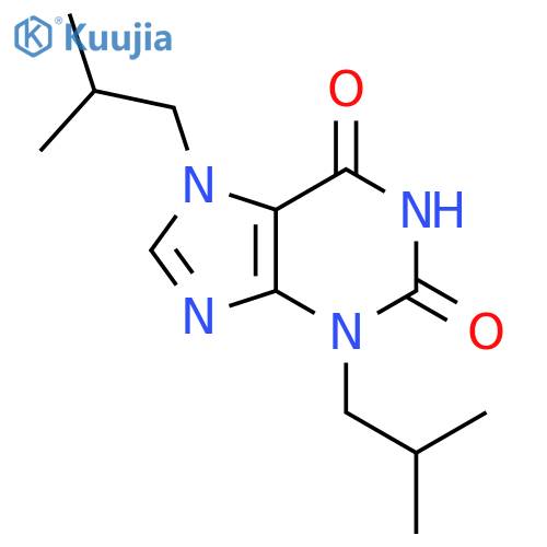 3,7-bis(2-Methylpropyl)-2,3,6,7-tetrahydro-1H-purine-2,6-dione structure