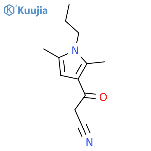 3-(2,5-DIMETHYL-1-PROPYL-1H-PYRROL-3-YL)-3-OXOPROPANENITRILE structure