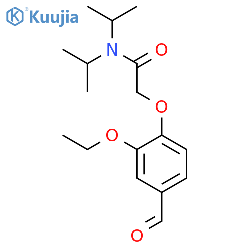 2-(2-ethoxy-4-formylphenoxy)-N,N-bis(propan-2-yl)acetamide structure