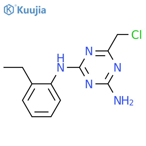 6-(Chloromethyl)-2-N-(2-ethylphenyl)-1,3,5-triazine-2,4-diamine structure
