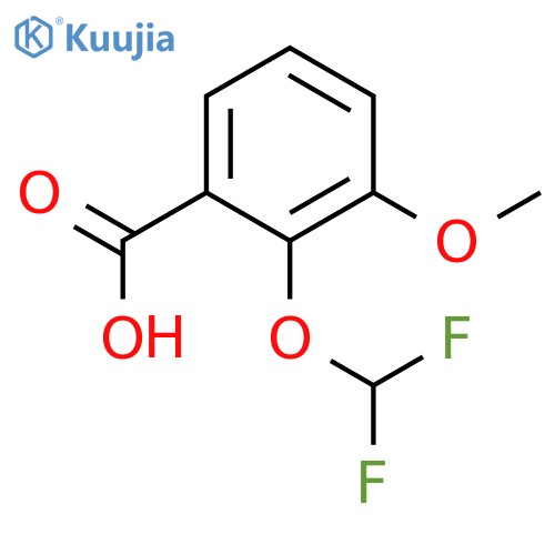 2-(difluoromethoxy)-3-methoxybenzoic Acid structure