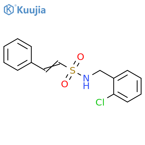 N-(2-chlorophenyl)methyl-2-phenylethene-1-sulfonamide structure