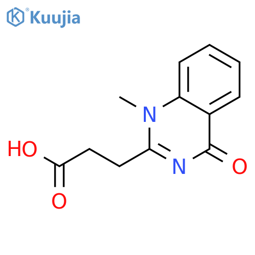 3-(1-Methyl-4-oxo-1,4-dihydroquinazolin-2-yl)propanoic Acid structure