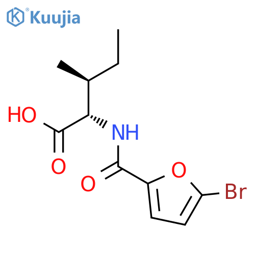 L-Isoleucine, N-[(5-bromo-2-furanyl)carbonyl]- structure
