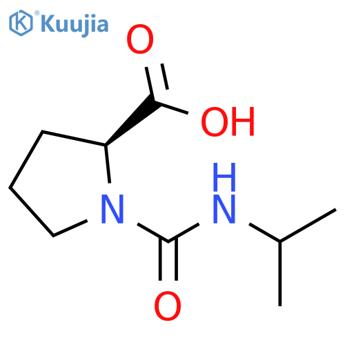 (2S)-1-(propan-2-yl)carbamoylpyrrolidine-2-carboxylic Acid structure