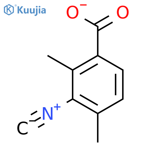 3-isocyano-2,4-dimethylbenzoate structure