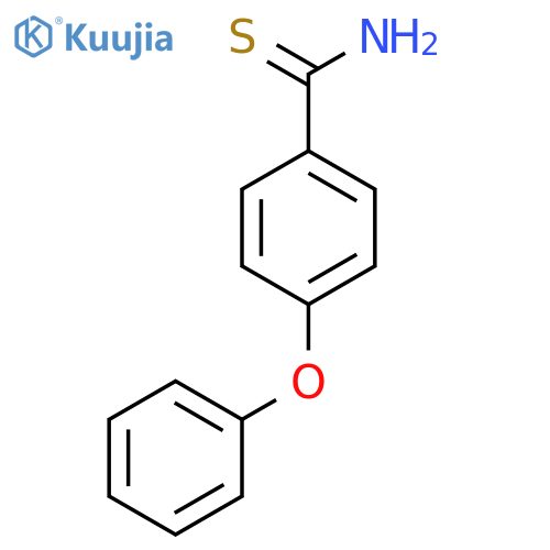 4-phenoxybenzene-1-carbothioamide structure