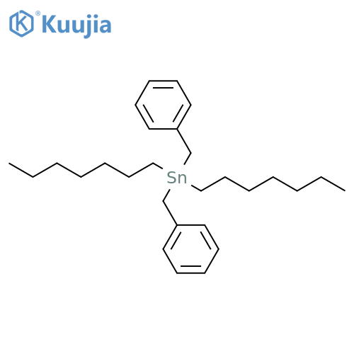 STANNANE, DIHEPTYLBIS(PHENYLMETHYL)- structure