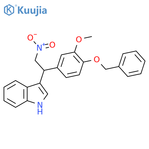 3-{1-[4-(benzyloxy)-3-methoxyphenyl]-2-nitroethyl}-1H-indole structure