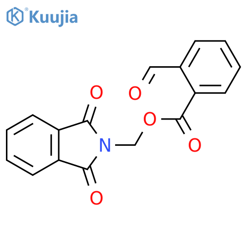 (1,3-dioxo-2,3-dihydro-1H-isoindol-2-yl)methyl 2-formylbenzoate structure