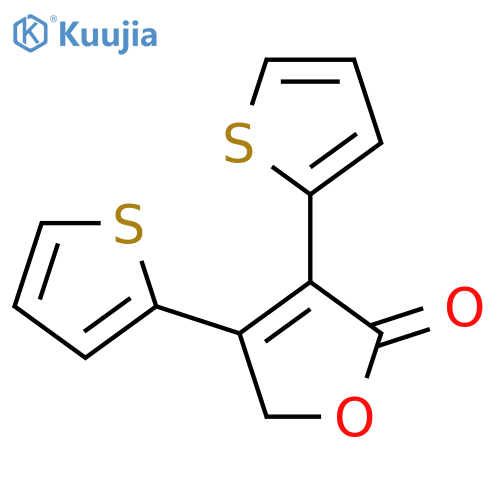 3,4-Bis(thiophen-2-yl)-2,5-dihydrofuran-2-one structure