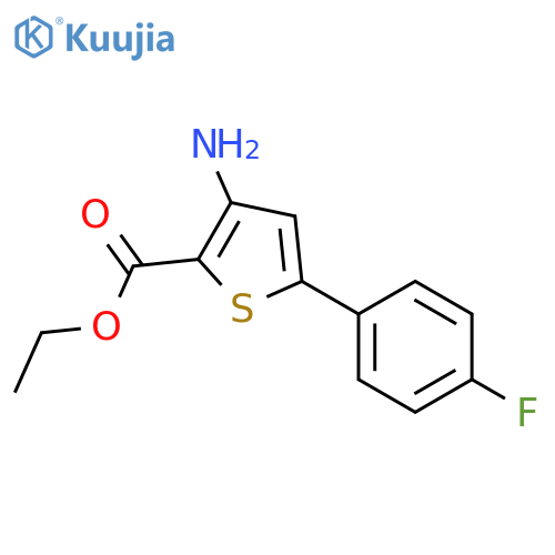 3-AMINO-5-(4-FLUORO-PHENYL)-THIOPHENE-2-CARBOXYLIC ACID ETHYL ESTER,97% structure