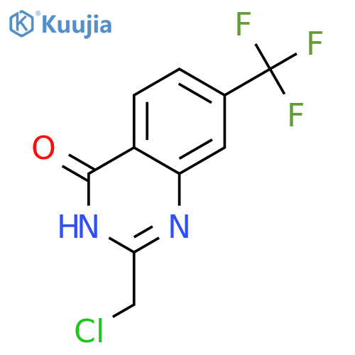 2-(chloromethyl)-7-(trifluoromethyl)-3,4-dihydroquinazolin-4-one structure
