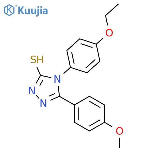 4-(4-ETHOXYPHENYL)-5-(4-METHOXYPHENYL)-4H-1,2,4-TRIAZOLE-3-THIOL structure
