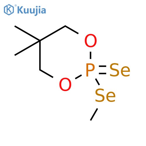 1,3,2-Dioxaphosphorinane, 5,5-dimethyl-2-(methylseleno)-, 2-selenide structure
