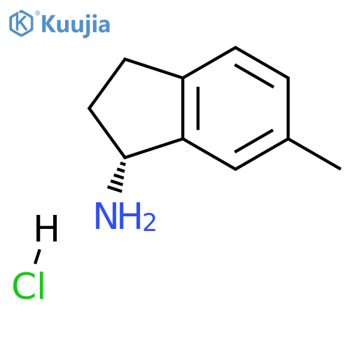 1H-Inden-1-amine, 2,3-dihydro-6-methyl-, hydrochloride, (1R)- structure