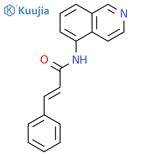 (2E)-N-(isoquinolin-5-yl)-3-phenylprop-2-enamide structure
