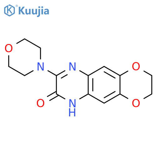 8-(morpholin-4-yl)-2H,3H-[1,4]dioxino[2,3-g]quinoxalin-7-ol structure