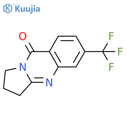 6-(Trifluoromethyl)-1H,2H,3H,9H-pyrrolo2,1-bquinazolin-9-one structure