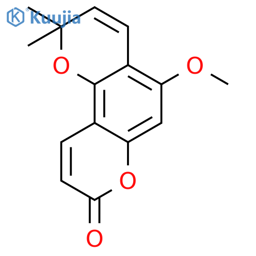 5-Methoxy-2,2-dimethyl-2H-pyrano[2,3-f]chromen-8-on structure