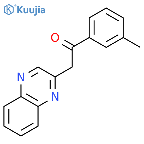 ETHANONE, 1-(3-METHYLPHENYL)-2-(2-QUINOXALINYL)- structure