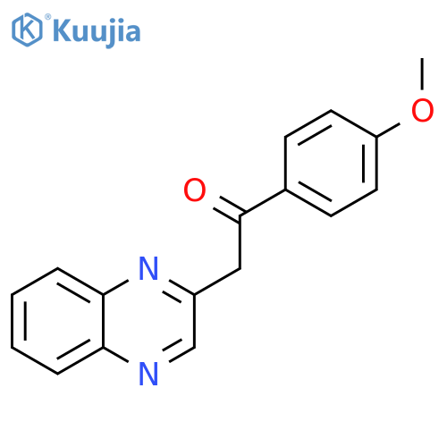 1-(4-Methoxyphenyl)-2-quinoxalin-2-ylethanone structure