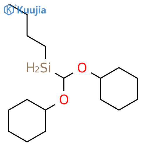 Silane, butylbis(cyclohexyloxy)methyl- structure