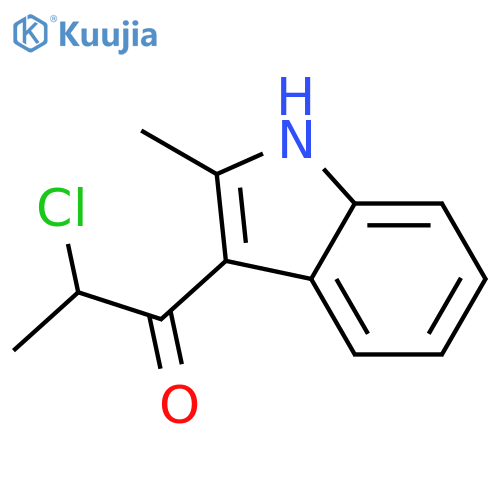 2-CHLORO-1-(2-METHYL-1H-INDOL-3-YL)PROPAN-1-ONE structure