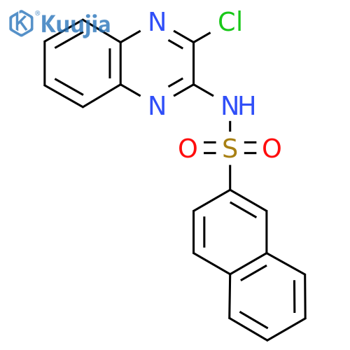 N-(3-chloro-2-quinoxalinyl)-2-naphthalenesulfonamide structure