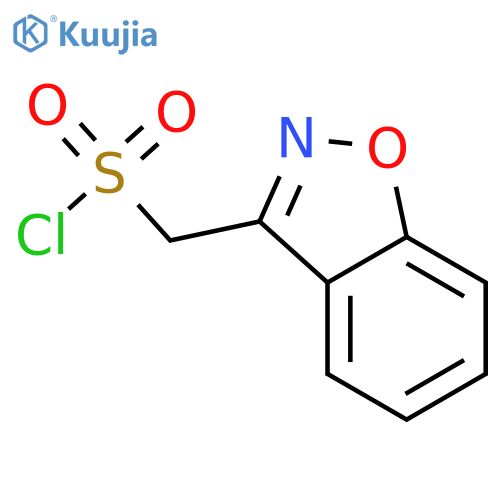 1,2-benzoxazol-3-ylmethanesulfonyl chloride structure