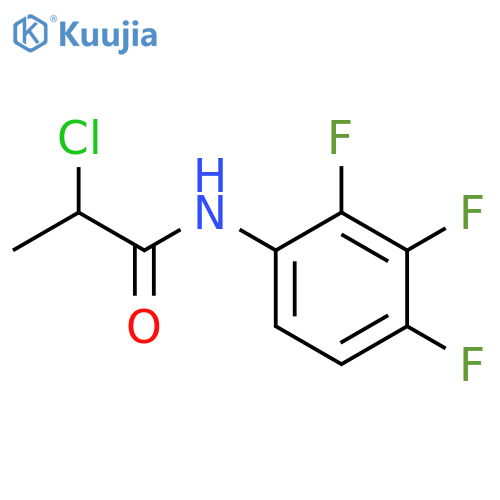 2-chloro-N-(2,3,4-trifluorophenyl)propanamide structure