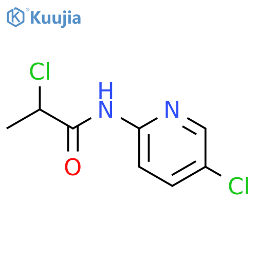 2-chloro-N-(5-chloropyridin-2-yl)propanamide structure
