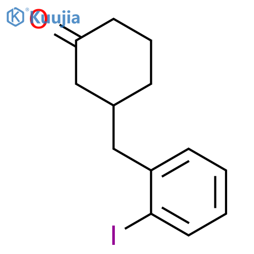 Cyclohexanone, 3-[(iodophenyl)methyl]- structure