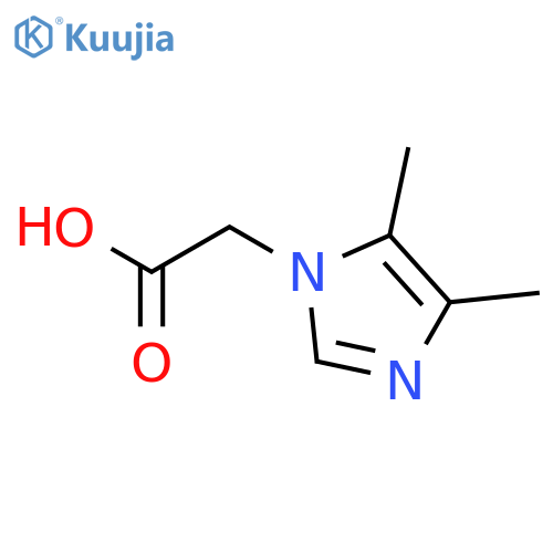 2-(4,5-dimethyl-1H-imidazol-1-yl)acetic acid structure
