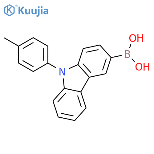 9-p-tolyl-9H-carbazol-3-ylboronic acid structure