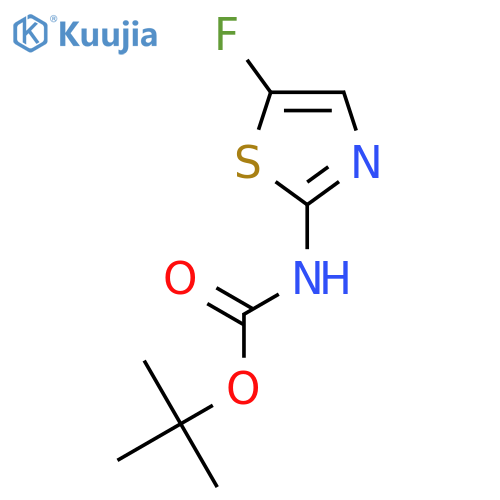 tert-butyl N-(5-fluoro-1,3-thiazol-2-yl)carbamate structure