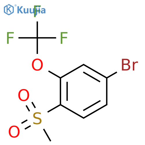4-Bromo-1-methanesulfonyl-2-(trifluoromethoxy)benzene structure