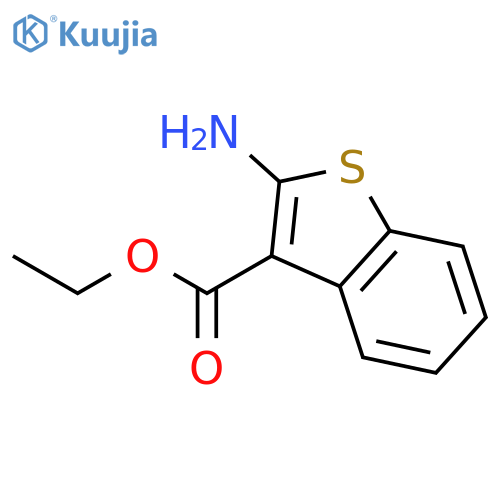 ethyl 2-amino-1-benzothiophene-3-carboxylate structure