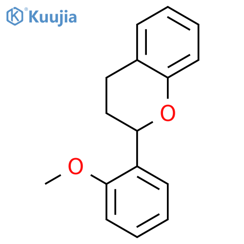 2H-1-Benzopyran, 3,4-dihydro-2-(2-methoxyphenyl)- structure