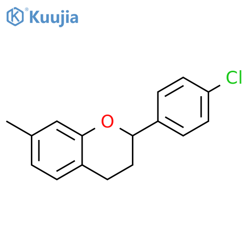 2H-1-Benzopyran, 2-(4-chlorophenyl)-3,4-dihydro-7-methyl- structure