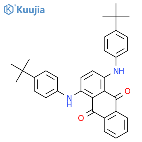9,10-ANTHRACENEDIONE, 1,4-BIS[[4-(1,1-DIMETHYLETHYL)PHENYL]AMINO]- structure