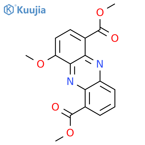 1,6-dicarbomethoxy-4-methoxy-phenazine structure