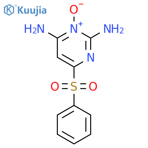 2,4-Pyrimidinediamine, 6-(phenylsulfonyl)-, 3-oxide structure