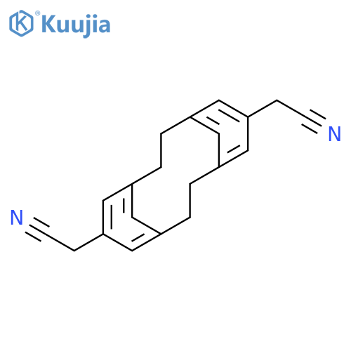 Tricyclo[9.3.1.14,8]hexadeca-1(15),4,6,8(16),11,13-hexaene-6,13-diacetonitrile structure