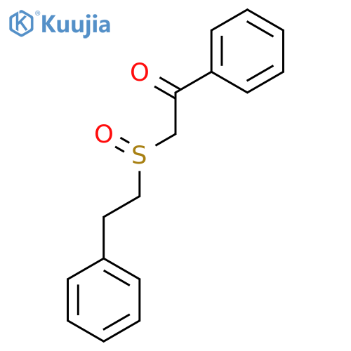 Ethanone, 1-phenyl-2-[(2-phenylethyl)sulfinyl]- structure