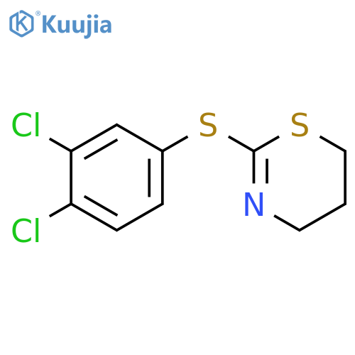 4H-1,3-Thiazine, 2-[(3,4-dichlorophenyl)thio]-5,6-dihydro- structure