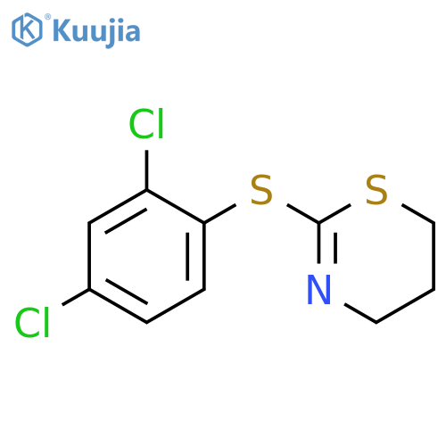 4H-1,3-Thiazine, 2-[(2,4-dichlorophenyl)thio]-5,6-dihydro- structure