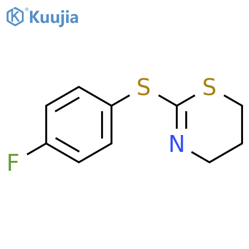 4H-1,3-THIAZINE, 2-[(4-FLUOROPHENYL)THIO]-5,6-DIHYDRO- structure