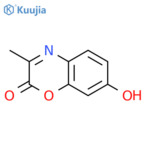 2H-1,4-Benzoxazin-2-one, 7-hydroxy-3-methyl- structure