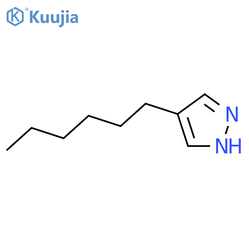 4-Hexyl-1H-pyrazole structure